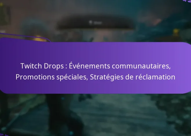 Twitch Drops : Événements communautaires, Promotions spéciales, Stratégies de réclamation