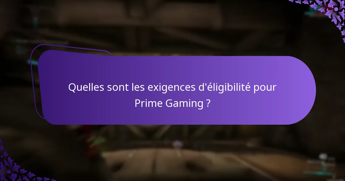 Quels types de récompenses puis-je recevoir via Prime Gaming ?
