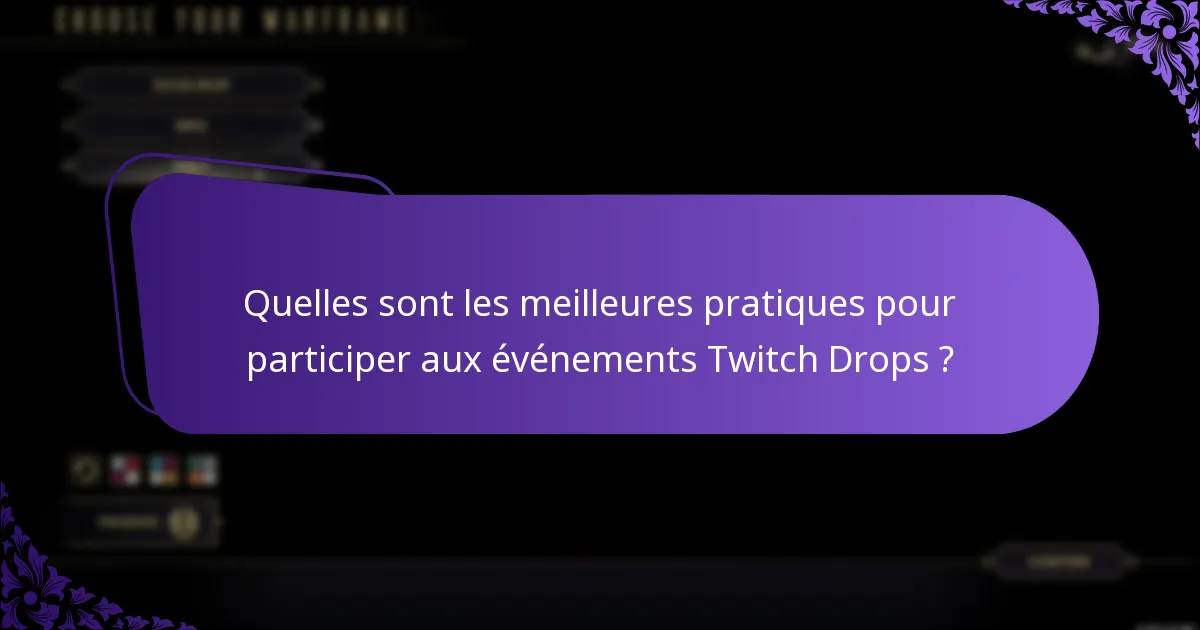 Quels types de récompenses puis-je gagner grâce aux Twitch Drops dans Warframe ?